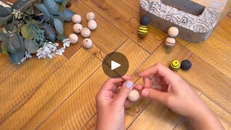 DIY: Making a Wood Bead Bumblebee 🐝 
Comment “BEE” and I will send the 🔗🔗directly to your messenger for the needed materials!

 #project #projects... | By Factory Direct CraftFacebook Wreath Making Business, Bee Crafts, Wreath Making, Diy Making, Factory Direct Craft, Beads And Wire, A Wood, How To Make Wreaths, Bumble Bee