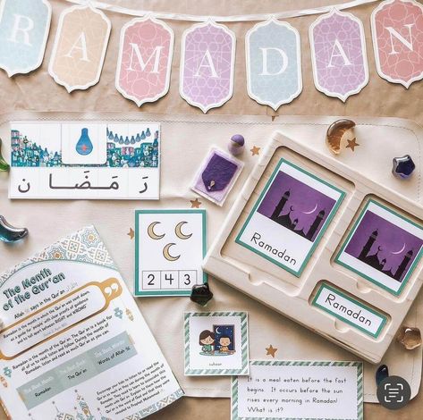 Montessori Activities for Learning About Ramadan - I Believe in Montessori Islamic Montessori, What Is Ramadan, Islamic Parenting, Pattern Block Templates, Ramadan Printables, Spiritual Reflection, About Ramadan, Islamic Calendar, Pillars Of Islam