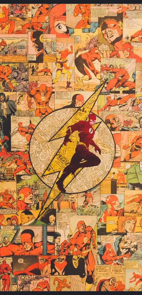 Took the comic collage from Pinterest but added the flash in the middle Flash Hq, Enchantress Dc Comics, Cheetah Dc Comics, Azrael Dc Comics, Cw Flash, Flash Reverso, The Flash Cisco, Dc Comics Facts, Zatanna Dc Comics