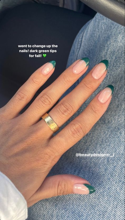 Teen Nails, Hoco Nails, Green French, Summery Nails, Almond Acrylic Nails, Acrylic Nails Coffin Short, Short Acrylic Nails Designs, Neutral Nails, Dream Nails