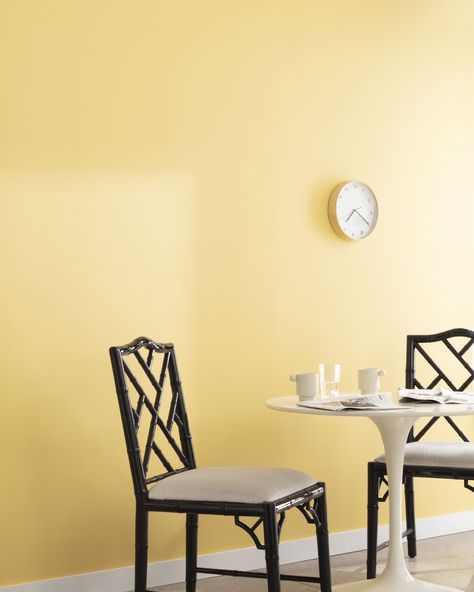 Sunny Days 172 | Benjamin Moore Benjamin Moore Yellow, Paint Color Swatches, Yellow Paint Colors, Orange Glow, Sweet Butter, Perfect Paint Color, Paint Colors Benjamin Moore, Paint Color Palettes, Benjamin Moore Colors