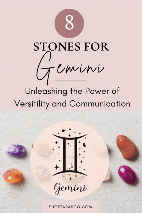 Stones for Gemini Gemini Crystals And Stones, Gemini Crystals Stones, Crystals For Gemini, Dynamic Personality, Best Healing Crystals, Crystal Healing Chart, Gemini Girl, Gemini Birthday, Rock Queen