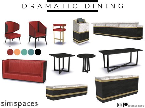 Sims 4 Booth Seating Cc, Sims 4 Restaurant Cc, Table Booth, Sims 4 Restaurant, Dinning Room Furniture, Dining Booth, Diner Table, Sims 4 Clutter, Restaurant Seating