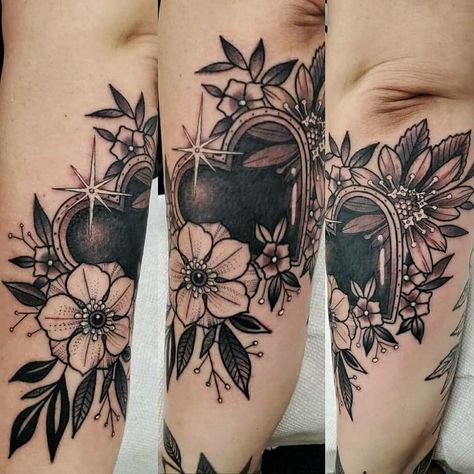 Cover Up Heart Tattoo Ideas, Text Cover Up Tattoo, Heart Tattoo Cover Up Ideas, Large Coverup Tattoo, Big Tattoo Cover Up, Heart Tattoo Cover Up, Dark Coverup Tattoo Ideas, Heart Floral Tattoo, Black Mirror Tattoo