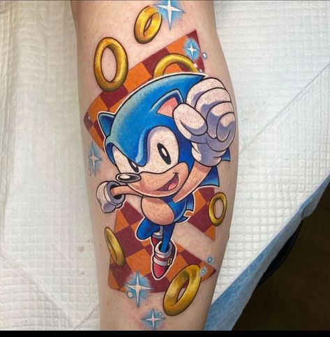 Final Fantasy Tattoo, Hedgehog Tattoo, Blue Ink Tattoos, Black Panther Tattoo, Video Game Tattoos, Mario Tattoo, Pikachu Tattoo, Gamer Tattoos, Video Game Tattoo