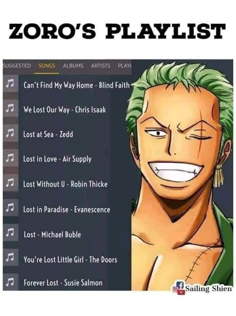 Zoro always lost😌 Zoro And Law, Zoro Lost, Law X Zoro, Zoro Cute, One Piece Zoro Getting Lost, Zoro Funny, Zoro Gets Lost, Zoro Lost In Other Anime, Funny Zoro