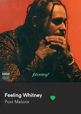 Feeling Whitney Post Malone, Feeling Whitney, White Iverson, Friends Collage, Indie Aesthetic, Bedroom Posters, Post Malone, Parental Advisory Explicit Content, Spotify Song