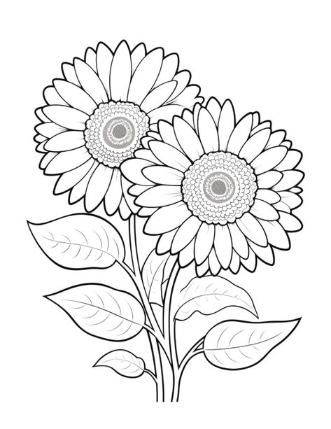 Free watercolor printable template of a sunflower free pdf to print sunflower coloring pages Watercolor Templates Printables, Free Watercolor Printable, Coloring Pages Geometric, Flower Printables, Watercolor Templates, Sunflower Coloring, Fall Coloring Sheets, Flower Coloring Sheets, Sunflower Coloring Pages