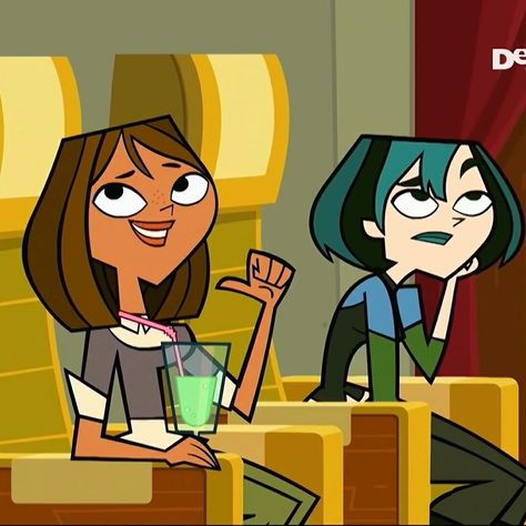 Gwen And Courtney Total Drama, Courtney And Gwen, Gwen And Courtney, Courtney Satella, Canon Ship, Drama Tv, Drama Tv Series, Drama Total, Drama Island