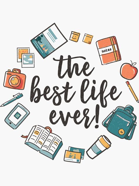 "The Best Life Ever! (Design no. 3)" Stickers by JenielsonDesign | Redbubble Best Life Ever Jw Art, Pioneer Quotes, Jw Projects, Pioneering Jw, Best Life Ever Jw, Pioneer School Gifts Jw, Paper Bee, Easy Homemade Christmas Gifts, Pioneer School Gifts