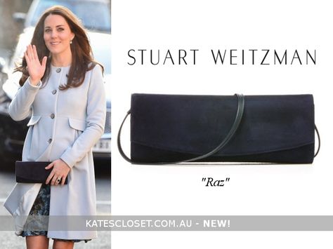 The Stuart Weitzman Raz clutch is finally available in navy suede! Before now, it was exclusive to Russell & Bromley. Click to shop Kate Middleton Bags, Princess Kate Style, Dc Style, Kate Bags, Kate Middleton Outfits, Wales Family, Catherine Elizabeth Middleton, Suede Clutch, Princess Diaries