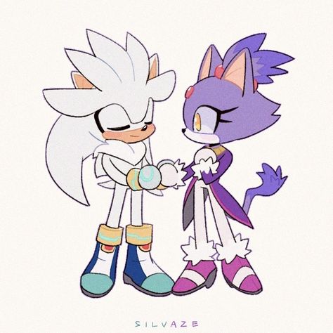 Blaze X Silver, Blaze And Silver, Silver X Blaze, Silver And Blaze, Sonamy Comic, Beginner Sketches, Blaze The Cat, Team Sonic, Shadow Sonic