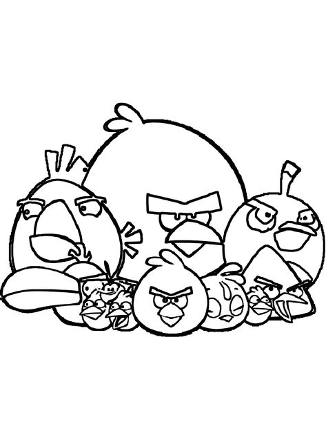 Angry Bird Free Printable Beach Coloring Sheets, Coloring Sheets Preschool, Eggs Coloring Pages, Printable Drawings, Birds Coloring Pages, Red Angry Bird, Kids Christmas Coloring Pages, Vegetable Coloring Pages, Angry Birds Star Wars