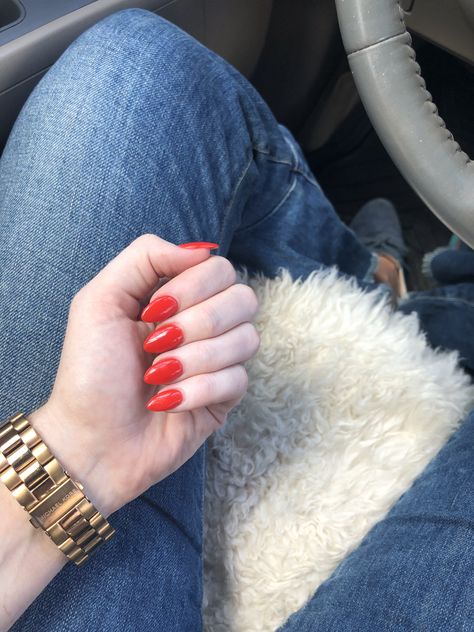 Blood Orange Nails, Almond Shaped Nails, Manicured Nails, Shaped Nails, Almond Shape Nails, Almond Shaped, Orange Nails, Blood Orange, Nails Nails