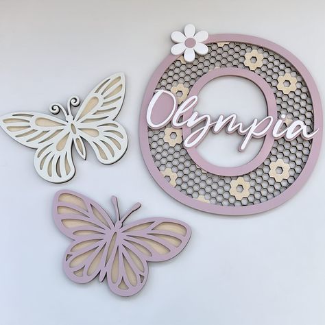 The prettiest combo 💕 The flowery rattan letters can be sprayed in any colour (as can the butterflies!) I know I say it on every post, but we get messages daily asking us if things can be done in different sizes or colours, and I can't stress enough that the answer is a resounding - ABSOLUTELY! We love mixing things up a bit around here ✨ Rattan Letters, Butterflies, I Know, Canning, Floral