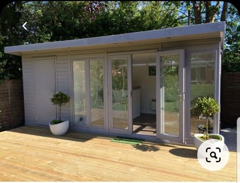 Garden Office Shed, Contemporary Garden Rooms, Garden Room Ideas, Garden Cabins, Summer House Garden, Room Store, Outside Room, Backyard Studio, Back Garden Design