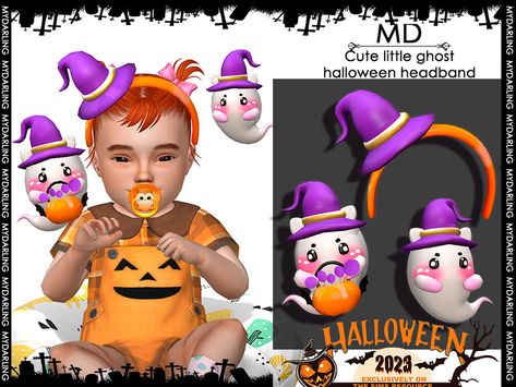 The Sims Resource - Cute little ghost halloween headband Infant Sims 4 Infant, Sims 4 Male, Infant Halloween, Wolf Hat, Elephant Bag, Halloween Headband, Little Ghost, Toddler Bag, Circus Baby