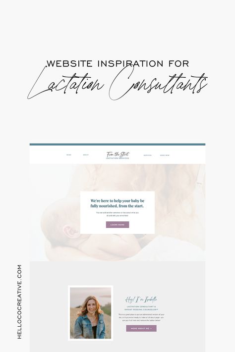 Need a website for your lactation consultant business? Here's the perfect way to get launched with a conversion-focused website in no time flat, so you can get back to helping mamas and babies. Lactation Consultant, Splash Page, Fun Website Design, More Clients, Brain Power, Website Inspiration, Website Branding, Website Design Inspiration, Shopping Websites