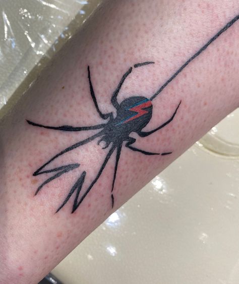 Mcr Spider Tattoo, Danger Days Spider Tattoo, David Bowie Tattoo Ideas, Danger Days Spider, Mcr Danger Days, David Bowie Tattoo, Danger Days, Tattoo Practice, Spider Tattoo