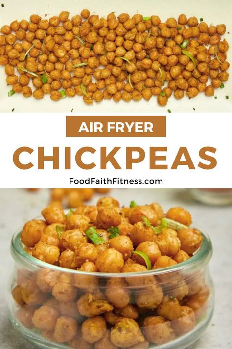 Enjoy homemade Crunchy Air Fryer Chickpeas! Quick prep, delicious flavor. Perfect for satisfying crunchy cravings anytime. Crispy Air Fryer Chickpeas, Air Fryer Chickpeas, Fry Food, Air Fryer Recipes Vegetarian, Air Fryer Oven Recipes, Air Fry Recipes, Crispy Chickpeas, Mexican Theme, Air Fryer Dinner Recipes