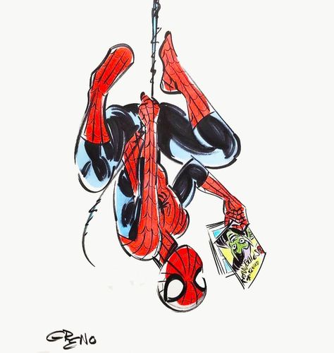 ⚠️not my art!!⚠️ Spiderman Reading, Spiderman Poses, Spiderman Sketches, Spiderman Comic Art, All Spiderman, Spiderman Drawing, Best Marvel Characters, Deadpool And Spiderman, Spiderman Art Sketch