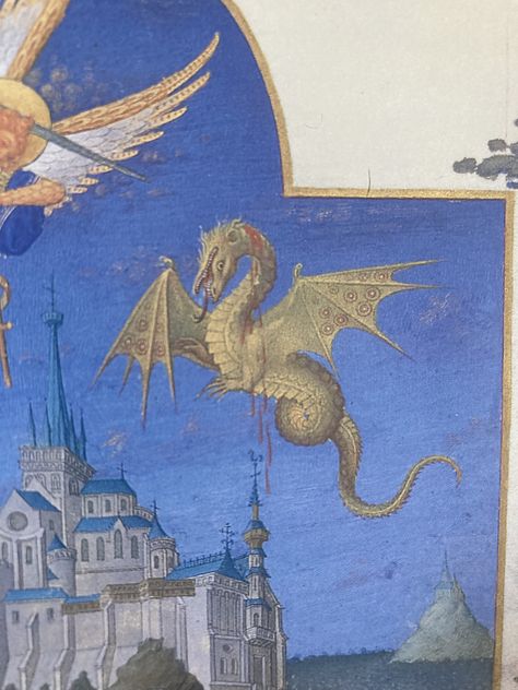 Midevil Manuscript Art, Medieval Art Dragon, Medieval Dragon Art, Medieval Dragon Illustration, Medieval Dragons, Medieval Beasts, Medieval Landscape, Medieval Creatures, Medieval Painting