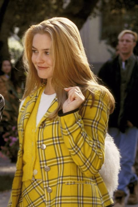 Clueless Characters, Clueless Aesthetic, Yellow Plaid Skirt, Clueless Movie, Clueless Cher, Ugh As If, Cher Clueless, Stile Blair Waldorf, Clueless Fashion