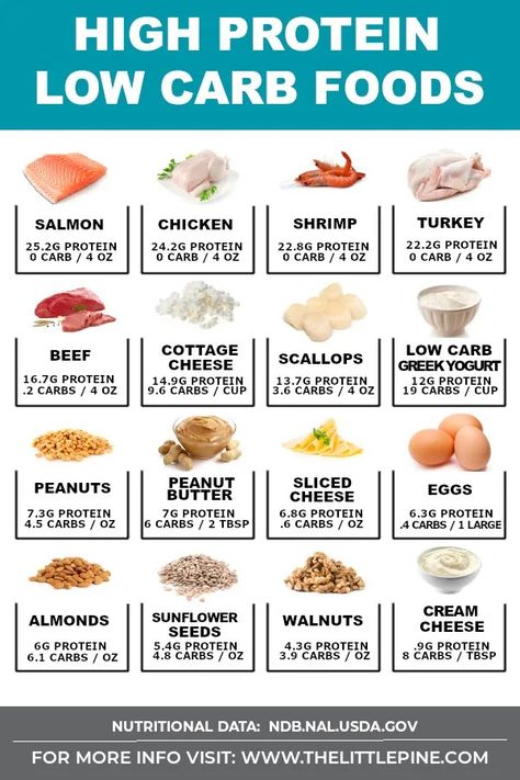 24+ High Protein Low Carb Foods - Little Pine Kitchen Low Carb Foods, Carb Foods, High Protein Low Carb, Unhealthy Food, No Carb Diets, Best Diets, Smoothie Diet, Low Carb Diet, High Protein