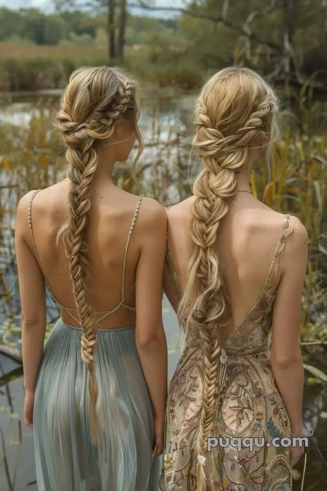 Magical Stuff, Braids Step By Step, Fishtail Braid Hairstyles, Pretty Braids, Bridesmaids Hair, Gothic Hairstyles, Fishtail Braid, Fish Tail Braid, Festival Wedding