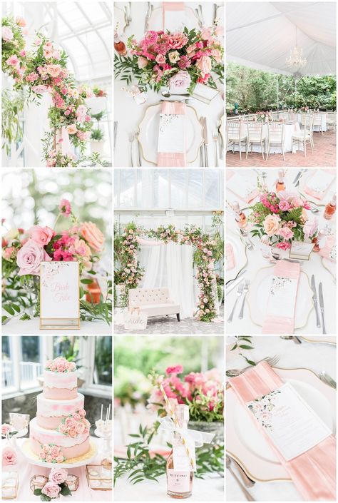 Pink Garden Bridal Shower Ideas, Garden Theme Bridal Shower Ideas, Garden Bridal Shower Ideas, Pink Bridal Shower Ideas, Shower Vibes, Bridal Shower Themes, Romantic Bridal Shower, Outdoor Bridal Showers, Green Bridal Showers