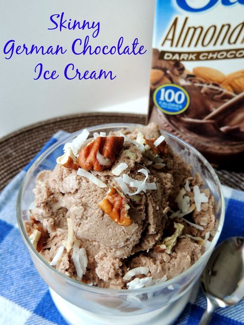 Frugal Foodie Mama: Frozen Coconut Chai Latte { German Chocolate Ice Cream, Almond Milk Ice Cream Recipe, Almond Milk Ice Cream, Chocolate Almond Milk, Dairy Free Cake, Dairy Free Ice Cream, Dark Chocolate Almonds, No Churn Ice Cream, Milk Cream