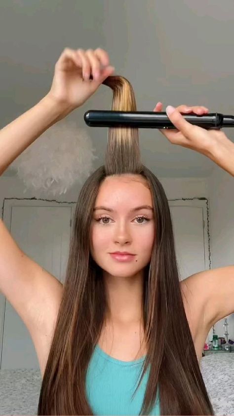 hairstyle in 2022 | Hair curling tips, Hair styles, Hairdo for long hair Hairstyles For Long Hair Straight, Curling Tips, Curls With Straightener, Curl Hair With Straightener, Hair Curling Tips, Hair Curling, Hair Tips Video, Hairdos For Short Hair, Front Hair Styles