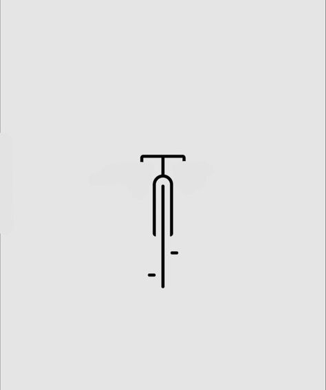 Stickering For Bikes, Cycling Tatoos Ideas, Minimalist Cycling Tattoo, Bike Outline Tattoo, Fine Line Bike Tattoo, Cyclist Tattoo, Biking Illustration, Bike Tattoo Ideas, Gym Tattoo Ideas