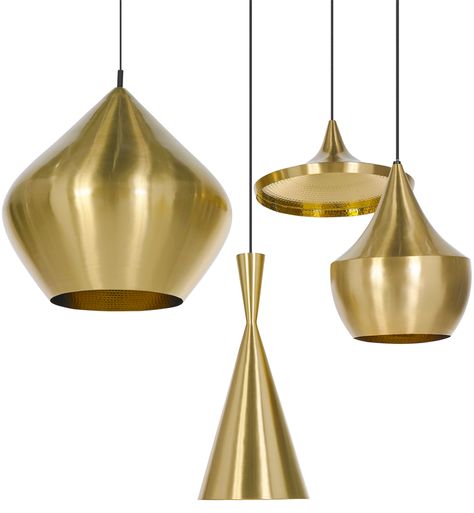 Tom Dixon - Beat Light Tom Dixon Pendant, Luminaria Diy, Tom Dixon Lighting, Tom Dixon Beat, Gold Furniture, Brass Pendant Light, Tom Dixon, Brass Lamp, The Ceiling