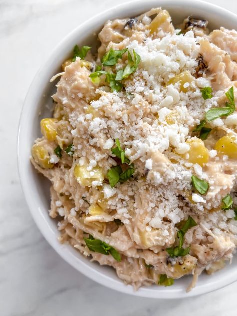 Street Corn Chicken Salad — Kale Kouture Kale Kouture, Street Corn Chicken, Lime Juice Recipes, Salad Kale, Boiled Chicken Breast, Corn Chicken, Boiled Chicken, Street Corn, Favorite Chicken