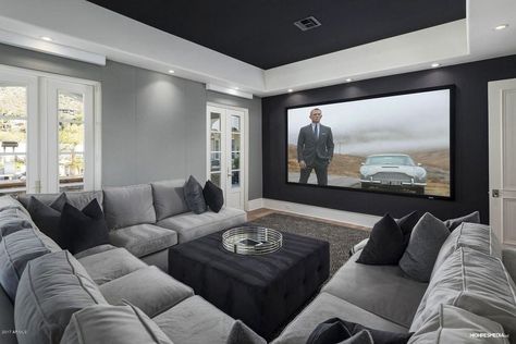 Home Theater Room Design, Theater Room Design, Media Room Design, Home Cinema Room, Basement Living Rooms, Home Theater Rooms, Home Theater Design, Theatre Room, Paradise Valley