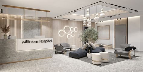 Hospital Interior design :: Behance Hospital Interior Design Reception Areas, Luxury Nursery Room, Interior Design Hospital, Interior Design Reception, Modern Hospital, Interior Design Behance, Luxury Nursery, Daycare Design, Hospital Interior