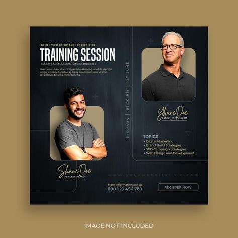 Free PSD | Creative concept live streaming workshop post social media marketing promotion template Speaker Announcement, Resume Maker, Creative Concept, Free Business Card Mockup, Psd Template Free, Business Card Maker, Presentation Template Free, Web Development Design, Book Print