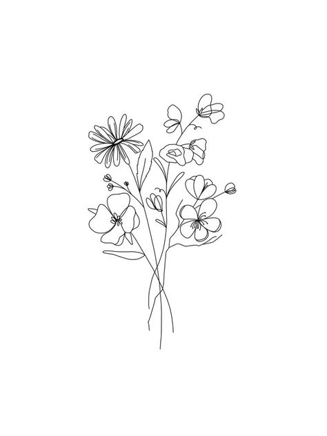 Dior Tattoos, Daisy Sweet Pea, Small Dainty Tattoos, Drawing Tattoo Design, Tattoos Stencil, Sweet Pea Tattoo, Floral Line Drawing, Line Drawing Tattoos, Snow Drop