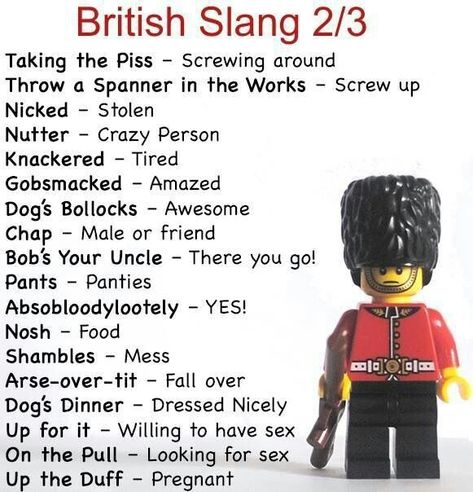 British Slang Words, British Quotes, British Vs American, British And American English, British Slang, Slang Words, English Vocab, Interesting English Words, Good Vocabulary Words