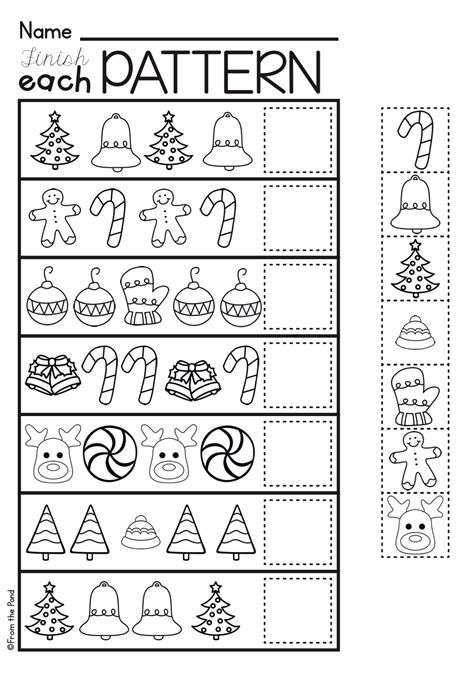 Christmas Activities For Kindergarten {Math And Literacy Christmas Whole Group Activities Preschool, Christmas Pattern Worksheets Preschool, How To Decorate A Classroom For Christmas, Pre K Christmas Worksheets, Christmas Pattern Worksheet, Christmas Kindergarten Math Activities, Christmas Learning Activities For Kids, Free Christmas Printables Prek, Holiday Math Activities Preschool