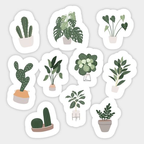 Aesthetic Designs Stickers, Aesthetic Leaves Stickers, Sticker Design Flower, Nature Aesthetic Design, Aesthetic Plant Stickers, Nature Stickers Aesthetic, Plants Aesthetic Sticker, Aesthetic Design Flower, Cactus Stickers Printable