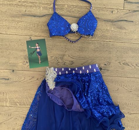 Blue Contemporary Dance Costumes, Dance Moms Dance Costumes, Dance Moms Kendall, Dance Performance Outfits, Dance Moms Outfits, Lyrical Dance Costumes, Dance Moms Costumes, Dance Moms Maddie, Dance Moms Moments