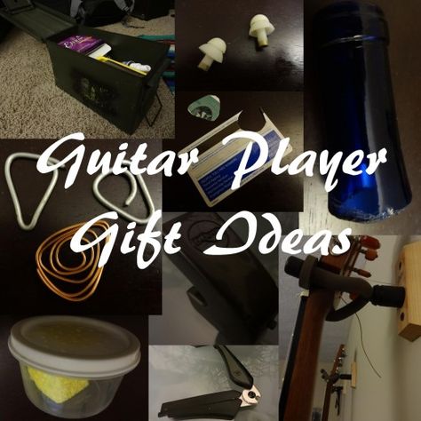 Gift ideas for guitar players. Great DIY ideas and some inexpensive things to buy that are unique. #gifts #Guitar Guitar Room, Guitar Gifts, Music Crafts, Men Stuff, Unique Guitars, Gift Ideas Unique, Learning Guitar, Guitar Players, Gifting Ideas