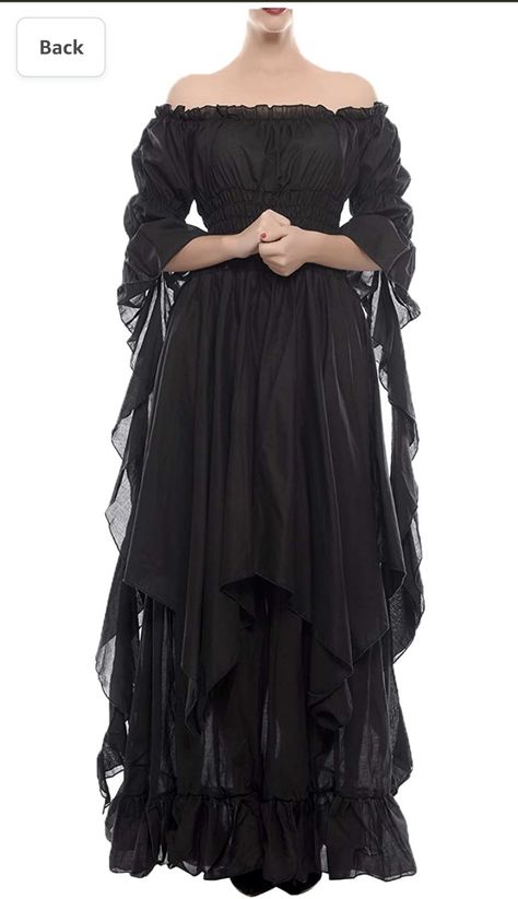 Witch Dress Medieval, Wench Costume, Medieval Wedding Dress, Dress Medieval, Fair Outfits, Medieval Wedding, Fest Outfits, Witch Dress, Gothic Witch