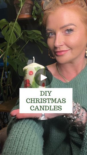 11K reactions · 2.1K shares | DIY CHRISTMAS CANDLES | I had so much fun making these! They were both easy and quick to make, a really fun project! You will need: • candles • paper napkins • grease proof... | By The DIYist | Facebook Napkin On Candle, Napkin Candle Decoupage, Decoupage Candles Paper Napkins, Advent Candles Ideas Diy, Diy Christmas Candles, Christmas Candle Crafts, Grubby Candles, Decoupage Candles, Christmas Candles Diy