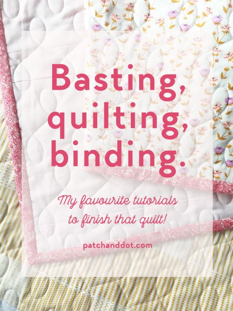 Quilting Labels, Quilt For Beginners, Quilting Hacks, Binding A Quilt, Hanging Sleeves, Quilting Binding, Beginner Quilt Tutorial, Basting A Quilt, Beginner Quilting Projects