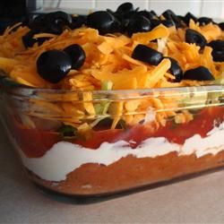 Seven Layer Taco Dip - we make it all the time is one of everyones favorites...easy and delicious!! Seven Layer Taco Dip, Layer Taco Dip, Walking Taco, Taco Dip Recipe, Layered Taco Dip, Delicious Dips, Delicious Appetizers, Layer Dip, Taco Dip