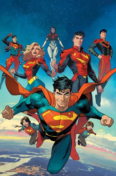 Superhero Comics Art, Dan Mora, Superman Gifts, Supergirl Comic, Dc Comics Wallpaper, Superman Family, Dc Comics Heroes, Superman Art, Superman Comic