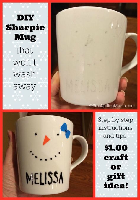 DIY Sharpie Mugs Sharpie On Mug, Sharpie Coffee Mug Diy, Painting Glass Mugs, Diy Christmas Mugs, Sharpie Projects, Sharpie Mugs, Diy Sharpie Mug, Pinterest Fail, Mom Crafts